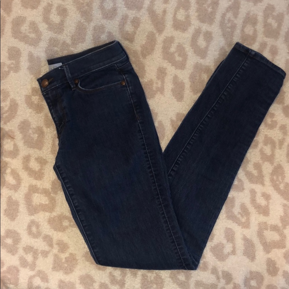 Loft Dark Wash Skinny Jeans